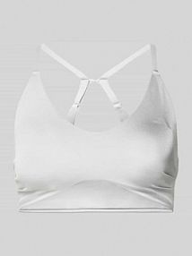 Biustonosz sportowy z detal z logo model 'OPT ESS LBRA' adidas Sportswear srebrny EAN KF4604