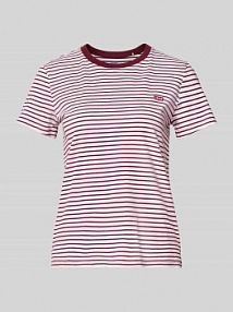 t-shirt o kroju regular fit z czystej bawełny Levis różowy damski EAN A31160043