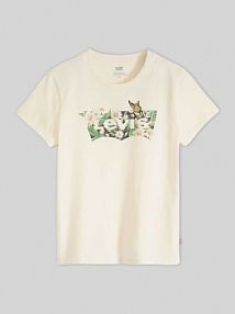 Koszulka z nadrukiem logo, krój regular fit Levis damska EAN 173693385