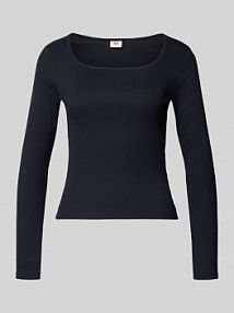 Bluzka z długim rękawem o kroju slim fit z mieszanki bawełny Levis damska EAN 5IO0000