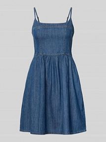 Taliowana sukienka jeansowa z czystej bawełny Model 'JADINE' Levis niebieska EAN 5IG0001