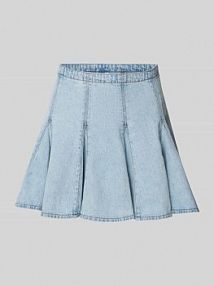 Spódnica jeansowa z plisami model 'GODET' Levis niebieska EAN 5DV0005