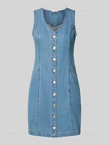 Dopasowana sukienka denimowa z czystej bawełny Levis niebieska EAN 1WL0002