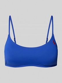 Góra bikini z haftowanym logo Polo Ralph Lauren niebieski EAN 21655538