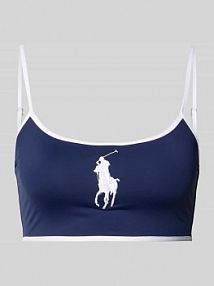 Góra bikini z haftowanym logo Polo Ralph Lauren niebieski EAN 21654447