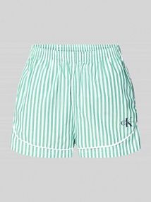 Szorty do piżamy z czystej bawełny, krój regular fit Calvin Klein Underwear zielona damska EAN LV00QS7604