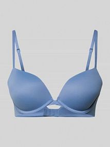 Biustonosz Push up z regulowanymi ramiączkami Calvin Klein Underwear niebieski EAN LV00QF7315