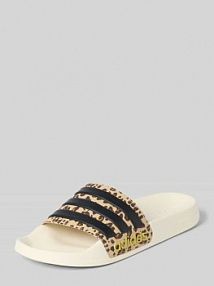 Klapki kąpielowe ze zwierzęcym nadrukiem Model 'ADILETTE SHOWER' adidas Sportswear białe damskie EAN IG3682