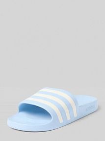 Klapki kąpielowe z tłoczonym logo Model 'ADILETTE AQUA' adidas Sportswear niebieskie damskie EAN IE8919