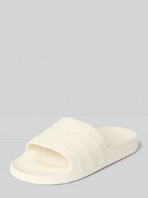 Klapki kąpielowe z tłoczonym logo Model 'ADILETTE AQUA' adidas Sportswear białe damskie EAN JP5183