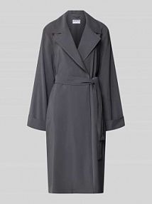 Trencz z mieszanki wiskozy z paskiem do wiązania Jake*s Casual szary EAN 24961506176