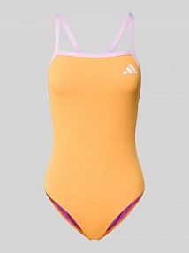 Sportowy kostium kąpielowy z nadruk z logo adidas Sportswear pomarańczowy EAN KB0687