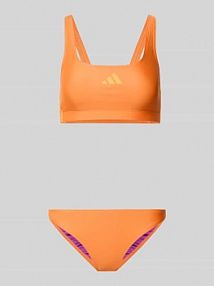 Zestaw bikini z detalem z logo adidas Sportswear pomarańczowy EAN KC8389