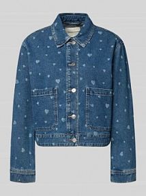 Oversizowa kurtka jeansowa z czystej bawełny Tom Tailor Denim niebieska damska EAN 1049758