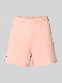 Szorty dresowe z czystej bawełny o kroju regular fit Lacoste Sport pomarańczowe damskie EAN GF5341-00