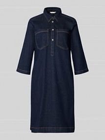 Sukienka jeansowa o kroju regular fit z mieszanki bawełny Tom Tailor niebieska EAN 1049855
