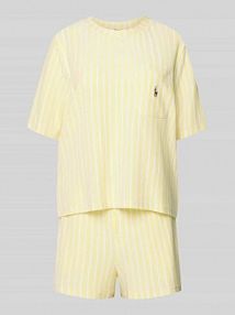Piżama z mieszanki bawełny i modalu o kroju relaxed fit Polo Ralph Lauren żółta damska EAN 4P0592