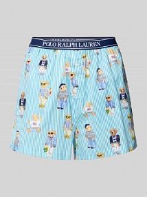 Szorty od piżamy o kroju comfort fit z czystej bawełny Polo Ralph Lauren turkusowa damska EAN 4P0119