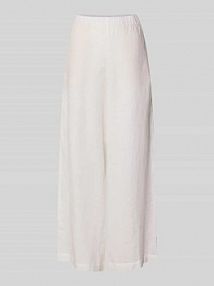 Szerokie lniane spodnie z elastycznym pasem model 'MOSSI' ECOALF białe damskie EAN MCWGAPAMOSSI0710S26