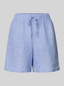 Lniane szorty z wzór w paski model 'ERAS' ECOALF niebieskie damskie EAN MCWGAPCERASS0710S26
