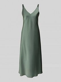 sukienka midi o kroju regular fit z dekoltem w serek V by Vera Mont zielona EAN 4064262