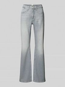 Jeansy o rozkloszowanym kroju z wpuszczanymi kieszeniami Model 'Mary' BRAX szare damskie EAN 9-6012 09914020