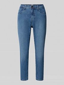 Jeansy o kroju straight fit z mieszanka bawełny model 'MARY S' BRAX niebieskie damskie EAN 9-7112 09939720