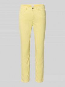 Spodnie o kroju slim fit w skróconej długości model 'SHAKIRA' BRAX żółte damskie EAN 71-7948 09933720