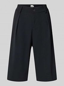 Krój loose fit Bermudy z zapięciem na guzik Model 'MILLA' BRAX granatowe damskie EAN 9-9952 09084420