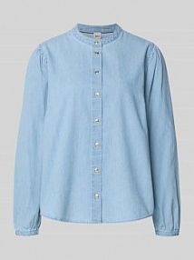 Bluzka o kroju regular fit w imitacji denimu Model 'Valeria' BRAX niebieska damska EAN 94-0015 94151700