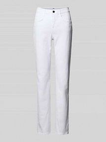 Jeansy o kroju slim fit z zapięciem na guzik model 'Mary' BRAX białe damskie EAN 9-7052 09928820