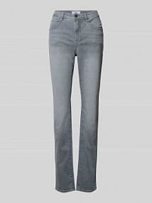 Jeansy w kroju slim fit z fasonem 5-kieszeniowym model 'Mary' BRAX szare damskie EAN 9-7002 09928820