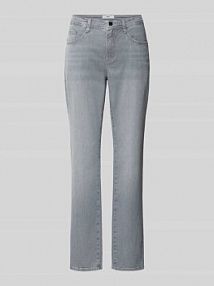 Jeansy o kroju flared fit w 5‑kieszeniowym fasonie model 'Carola' BRAX szare damskie EAN 9-7002 09928720