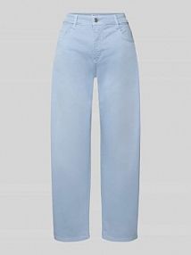 Jeansy o kroju wide fit w stylu 5-pocket, model 'Danni' MAC niebieskie damskie EAN 423310700