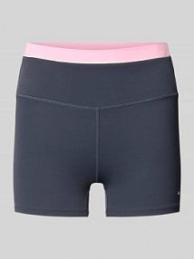 Szorty o kroju slim fit z nadrukiem z logo model 'Reflect' P.E Nation szare damskie EAN 261S079_BLUD