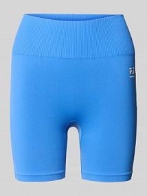 Szorty o kroju slim fit z detalem z logo model 'Restore' P.E Nation niebieskie damskie EAN 243S296_BLUM3