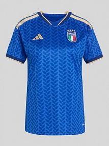T-shirt z dzianiny o kroju regular fit model 'ITALIA 26' adidas Sportswear niebieski damski EAN JY7586