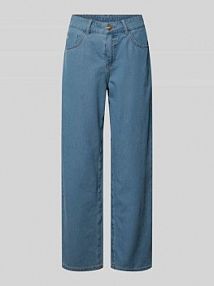 Jeansy o kroju wide fit w 5 kieszeni model 'Hellen' MOS MOSH niebieskie damskie EAN 176650