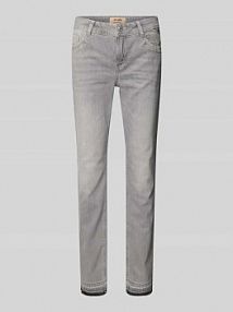 Jeansy o kroju skinny fit w 5 kieszeni model 'Zack' MOS MOSH szare damskie EAN 178440