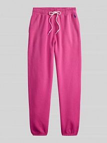 Spodnie dresowe o kroju comfort fit z czystej bawełny Polo Ralph Lauren różowe damskie EAN 211971700