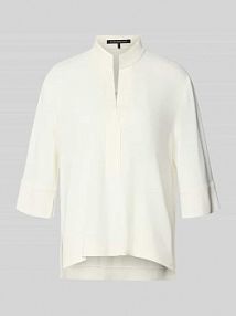 Bluzka z mieszanki wiskozy i elastanu z rękawem 3/4 o kroju regular fit LUISA CERANO biała damska EAN 238671 3803