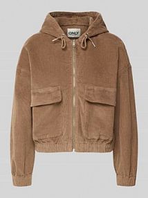 Bomberka o kroju oversized z mieszanki bawełny Model 'KENZIE' Only szara EAN 15246274