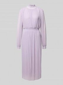 Sukienka midi w plisowanym looku model 'Kate' - GMK for Bridgerton GUIDO MARIA KRETSCHMER WOMAN fioletowa EAN GMK5388001