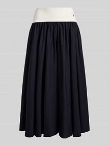 Rozkloszowana spódnica midi z czystej bawełny Polo Ralph Lauren niebieska EAN 211A96329