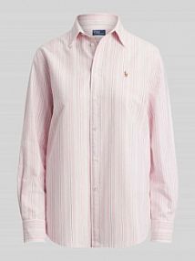 Bluzka koszulowa o kroju regular fit z czystej bawełny Polo Ralph Lauren różowa damska EAN 211970739