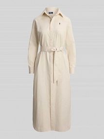 Taliowana sukienka koszulowa z czystej bawełny Polo Ralph Lauren EAN 211A96362