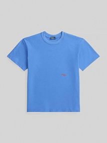 T-shirt o kroju regular fit z czystej bawełny Polo Ralph Lauren niebieski damski EAN 211A96263