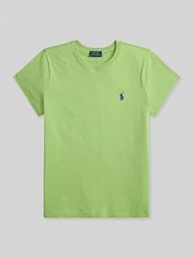T-shirt z wyhaftowanym logo Polo Ralph Lauren zielony damski EAN 211B14605