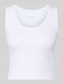 Top typu tank o kroju slim fit z mieszanki bawełny model 'EASY' Only biały damski EAN 15315571