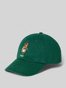 Czapka z daszkiem z czystej bawełny Polo Ralph Lauren zielona damska EAN 211A87349